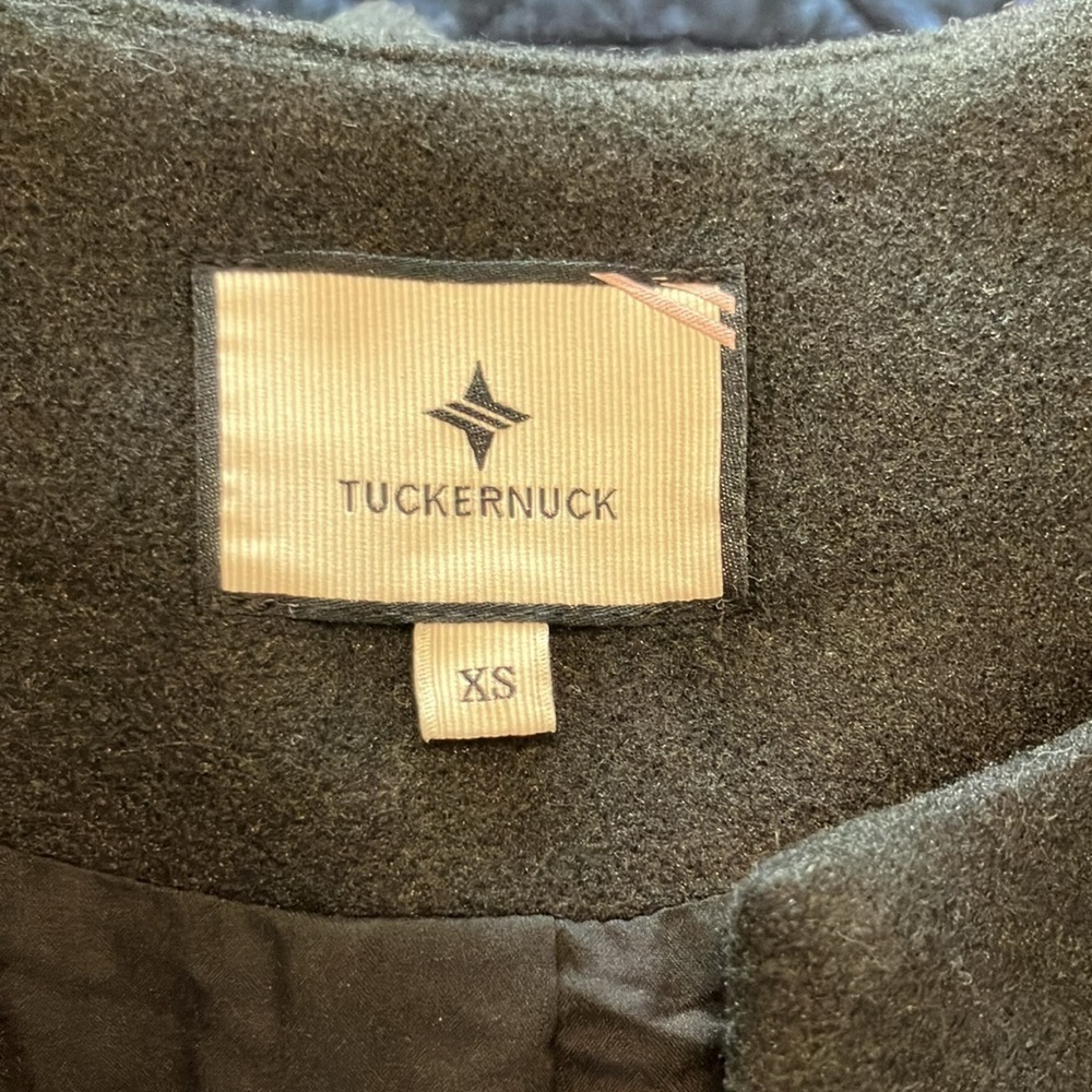 NWT Tuckernuck Black Blair Bow Coat Dress Sz XS - Picture 10 of 11
